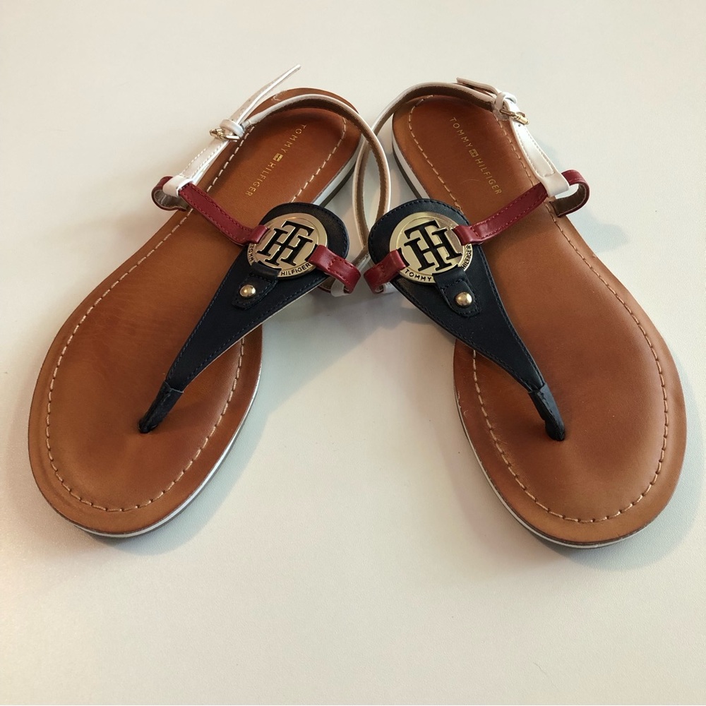Tommy Hilfiger Red White and Blue Sandals